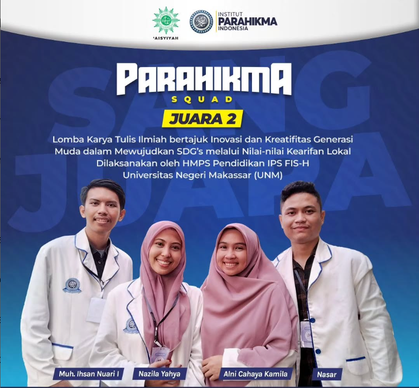gambar-Parahikma Squad Raih Juara 2 Lomba Karya Tulis Ilmiah Nasional di UNM